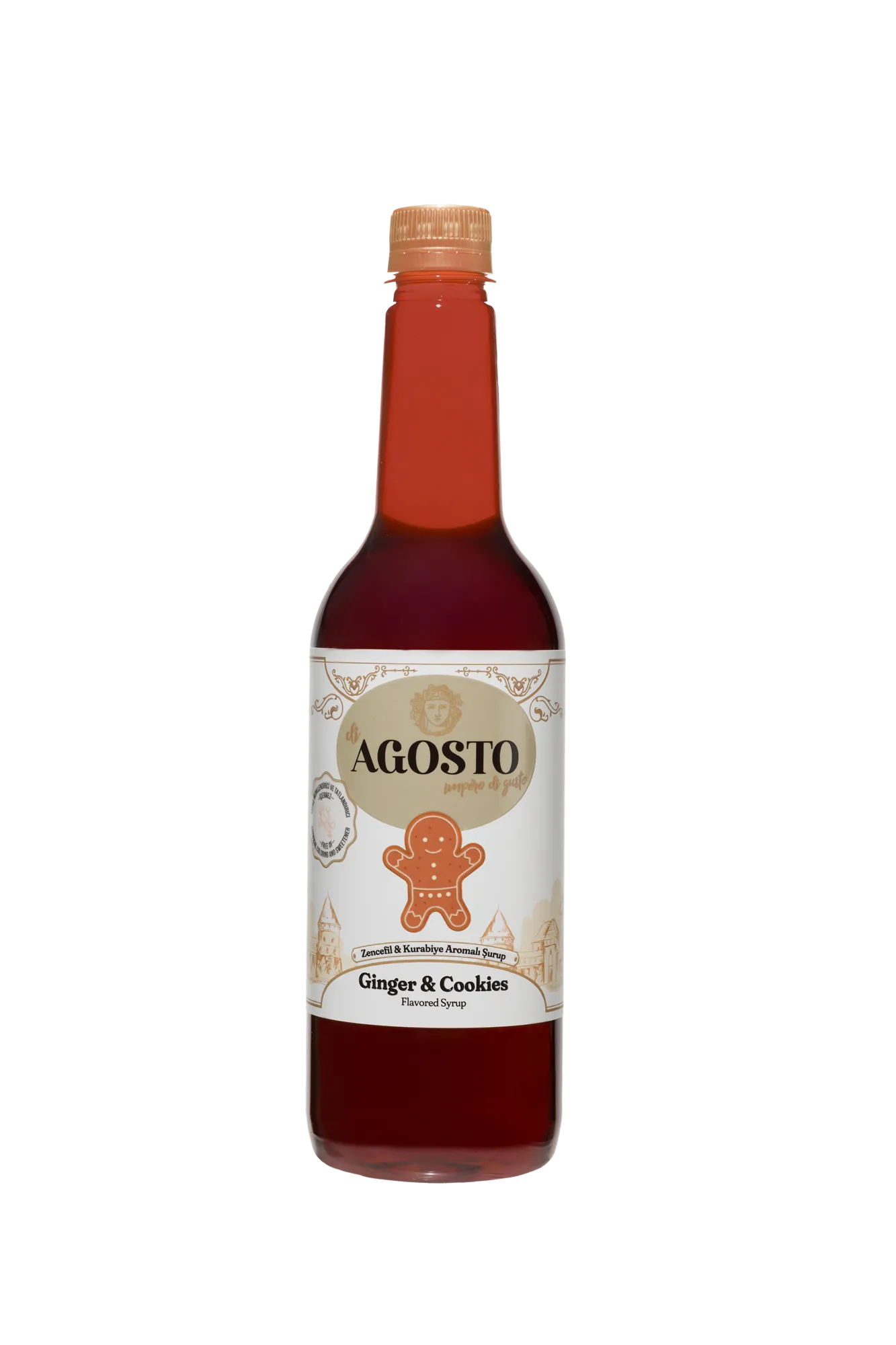 Zencefil & Kurabiye Aromalı Şurup – 750 ml