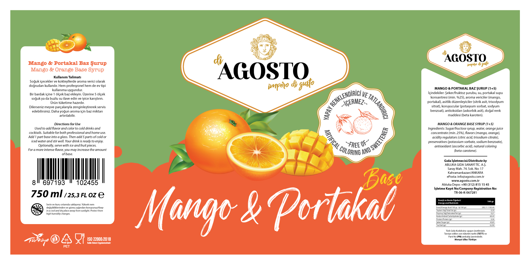 Mango & Portakal Baz – 750 ml