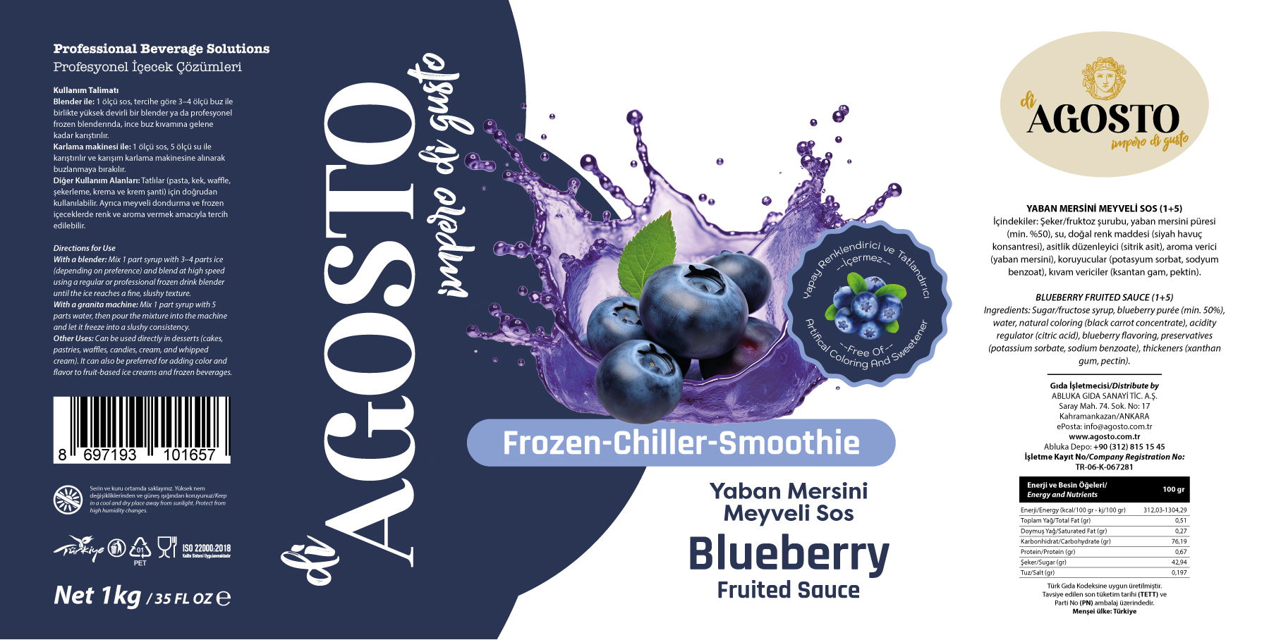 Yaban Mersini Püre – 1 kg