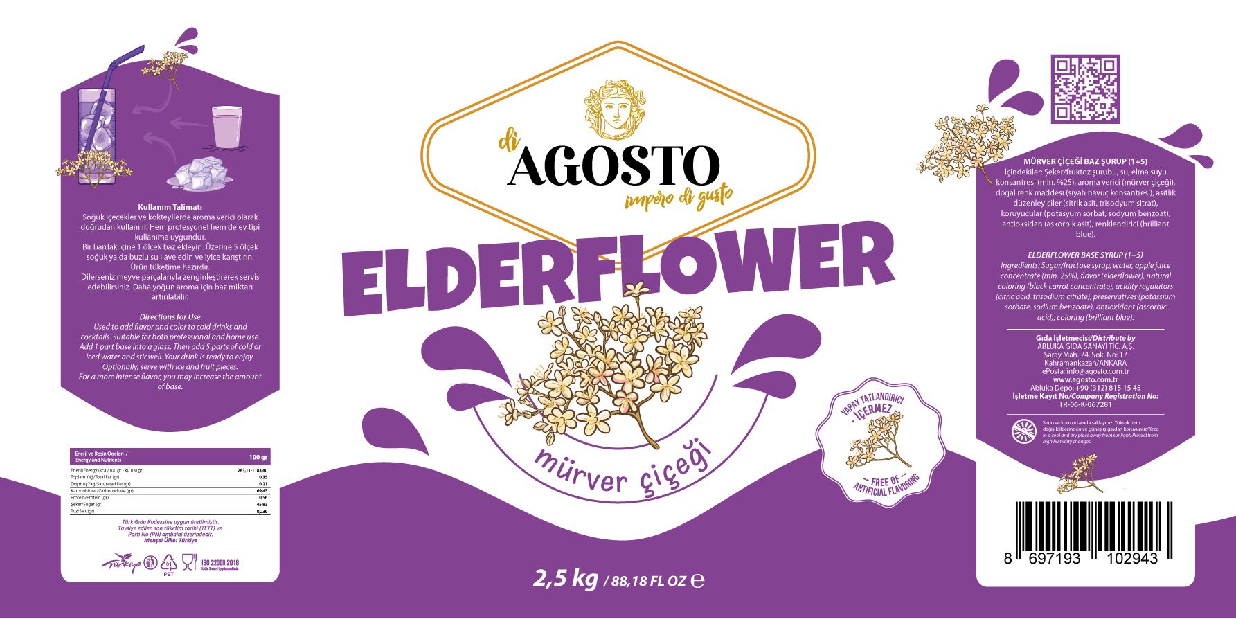 Mürver Çiçeği Baz - 2.5 kg